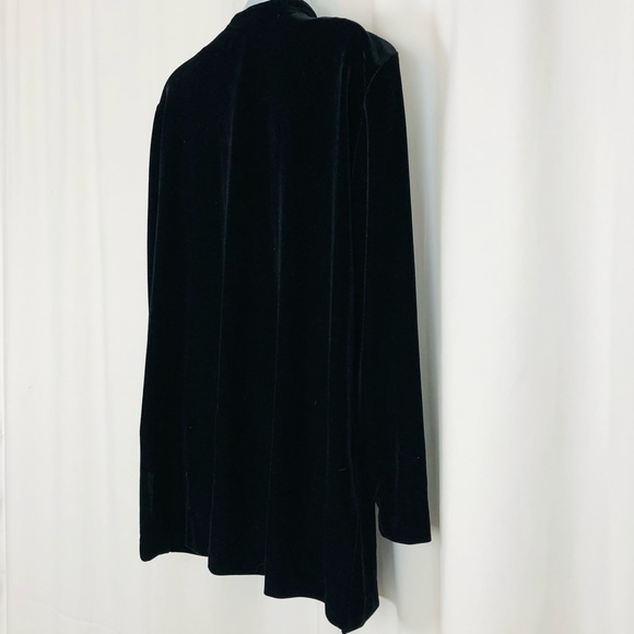 R&M Richards Velvet ‘gold’ hook closure long jacket 12P - Picture 14 of 16